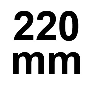 220 mm